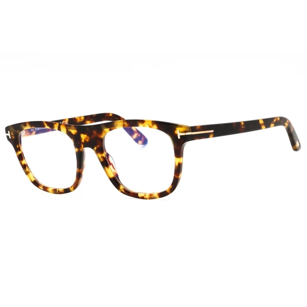 Tom Ford FT5939 Eyeglasses Blonde Havana Acetate Rectangular